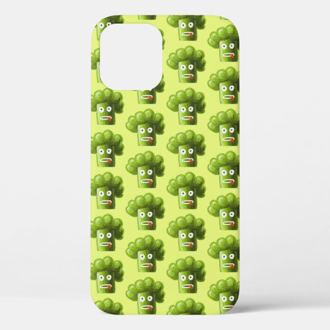 Coques Case-Mate iPhone Funny Broccoli Green Cartoon Motif végétarien (Verso)
