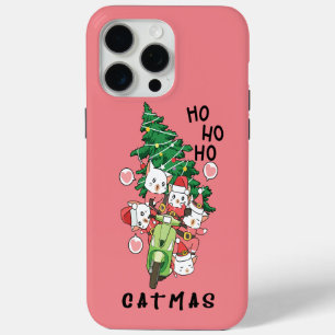Coque Case-Mate iPhone Funny Cat Claus Joyeux Catmas