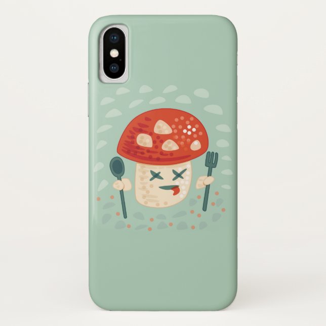 Coques Case-Mate iPhone Funny Champignons Caractère alimentaire Oddity biz (Dos)