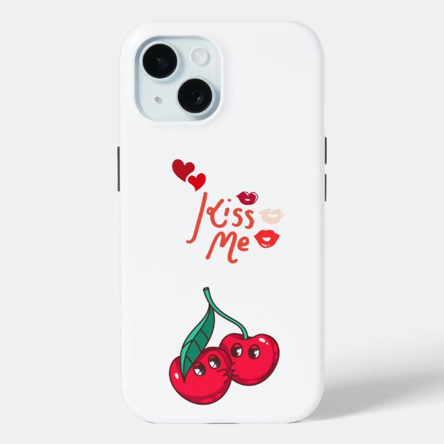 Coques Case-Mate iPhone Funny Cherries in Love. (Verso)