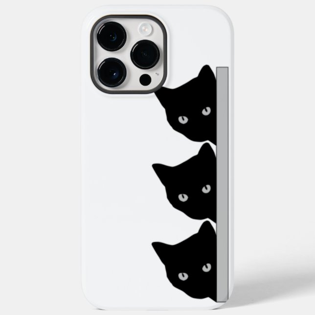Coques Case-Mate iPhone Funny Curious Chats Silhouette (Verso)