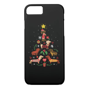 Case-Mate iPhone Case Funny Dachshund sapin de Noël