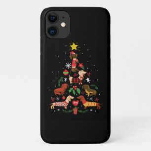 Case-Mate iPhone Case Funny Dachshund sapin de Noël