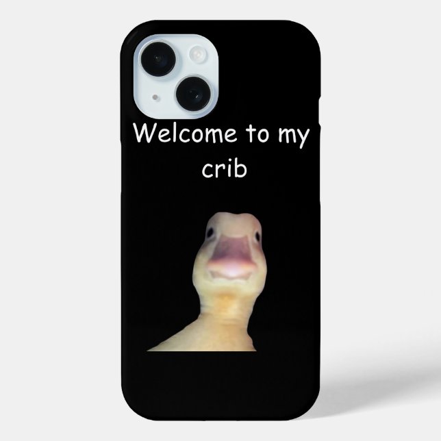 Coques Case-Mate iPhone Funny Duck Meme – “Welcome to My Crib” Cute Animal (Verso)