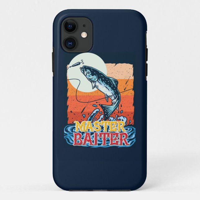 Coques Case-Mate iPhone Funny Fishing Master Baiter (Dos)