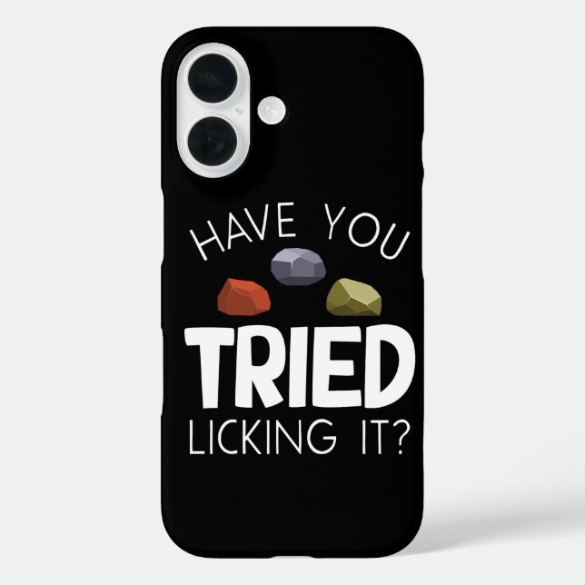 Coques Case-Mate iPhone Funny Geologist Lapidary Rock Collector Rockhound (Verso)