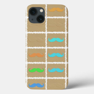 Coques Pour iPhone Funny Girl Mustache 3
