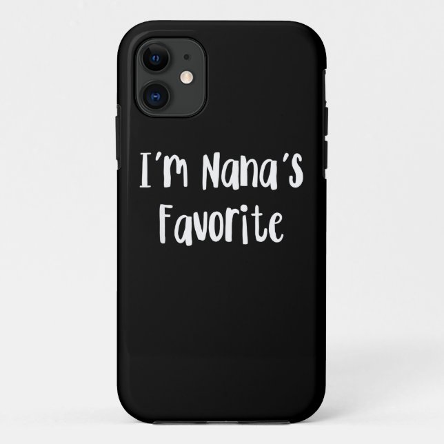 Coques Case-Mate iPhone Funny Grandson | I'm Nana's Favorite (Dos)