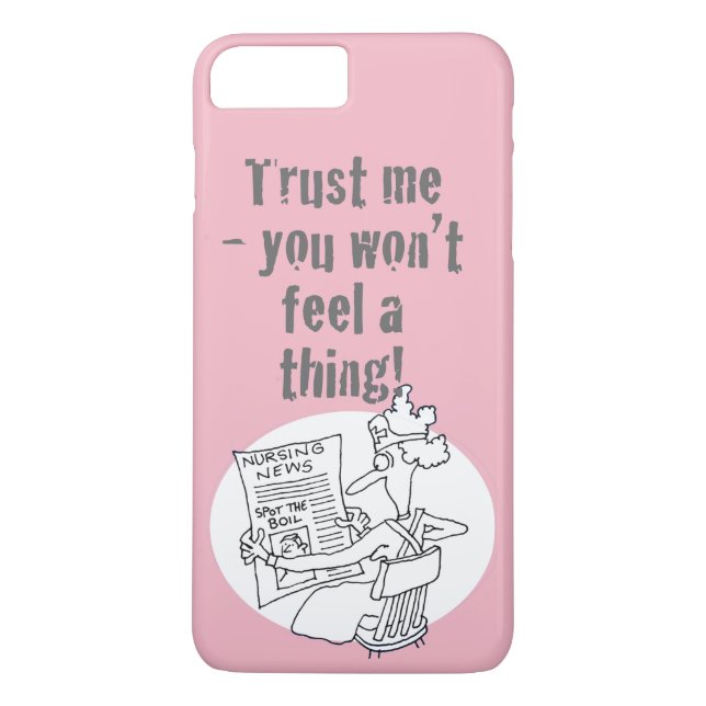 Coques Case-Mate iPhone Funny Hospital Nurse Reading Journal Concours (Dos)