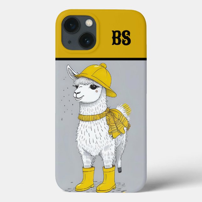Coques Case-Mate iPhone Funny Llama in Rain Boots - Humour de plage (Verso)