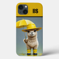 Funny Llama in Rain Boots - Humour de plage