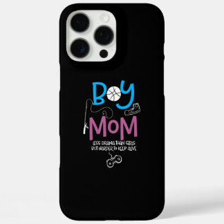 Coque iPhone 16 Pro Max Funny Mom of Boys Proud Mom Good Mothers Day