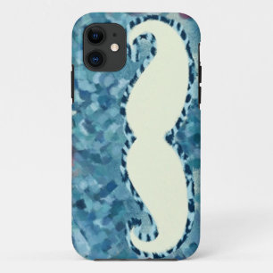 Coque iPhone 11 Funny Mustache peinture Abstraite 5