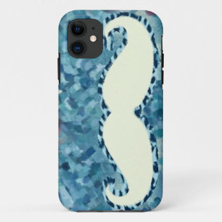 Coque iPhone 11 Funny Mustache peinture Abstraite 5
