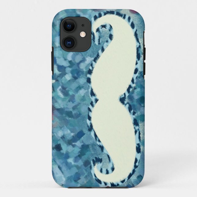 Coques Case-Mate iPhone Funny Mustache peinture Abstraite 5 (Dos)