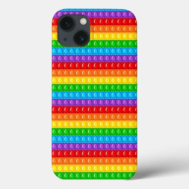 Coques Case-Mate iPhone Funny Pops - Pop it Colorant Arc-en-ciel (Verso)