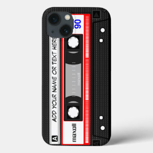 Coque Case-Mate iPhone Funny Retro Music Cassette Motif de bande