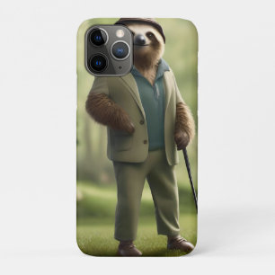 Case-Mate iPhone Case Funny Sloth Golf Player,
