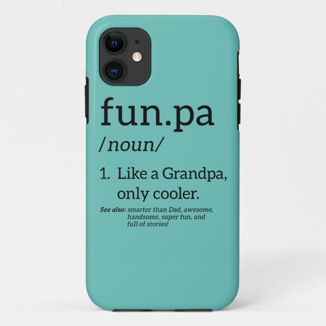 Coques Case-Mate iPhone Funpa Comme Un Grand-Père Seulement Glacière (Dos)