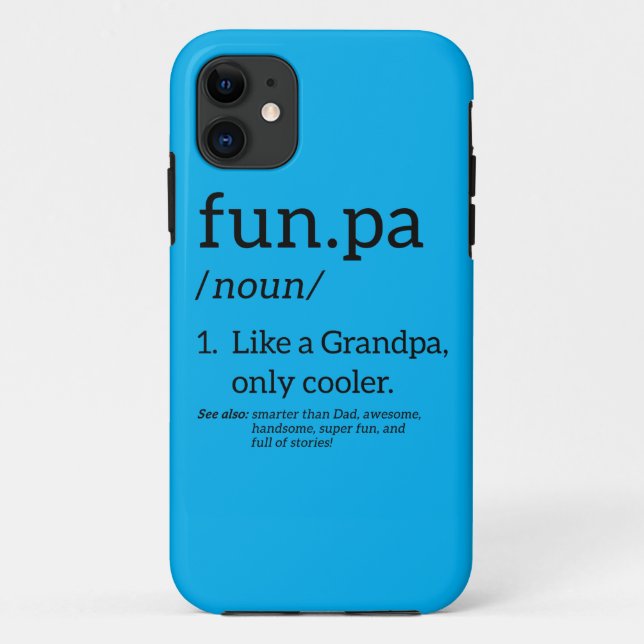 Coques Case-Mate iPhone Funpa Comme Un Grand-Père Seulement Glacière (Dos)
