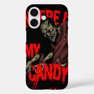 Funy iPhone 16 Coques pour skul halloween