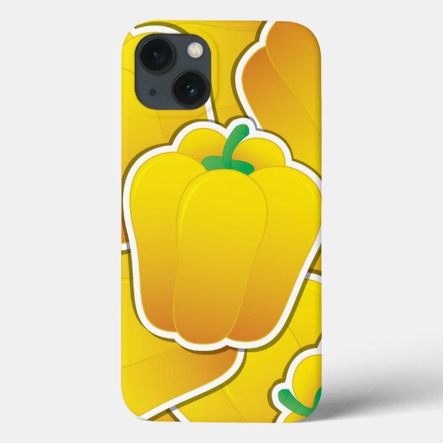 Coques Case-Mate iPhone Funy yellow pepper (Verso)