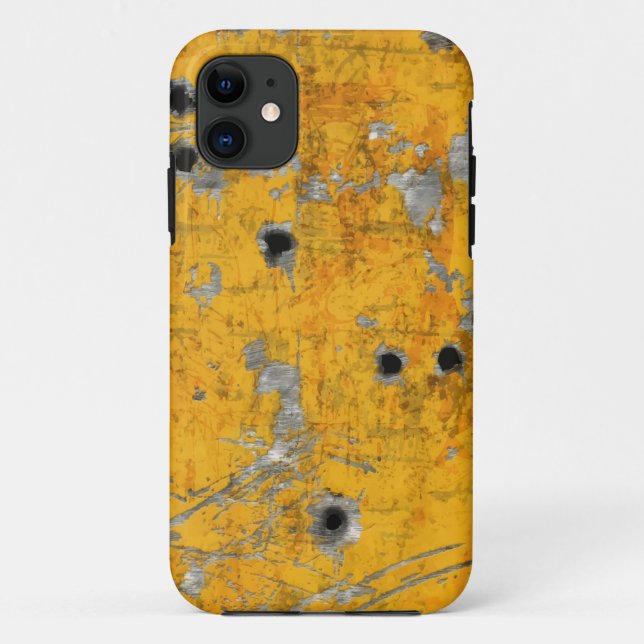 Coques Case-Mate iPhone fuselage de l'avion Vintage (Trous de balles) (Dos)