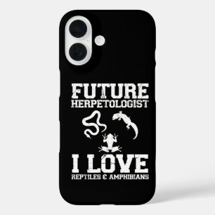 Coque Pour iPhone 16 Futur herpétologue amateur d'herpétologie Amphibie