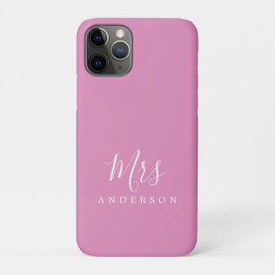 Case-Mate iPhone Case Futur Mme Fuchsia Pink Chic Script Bride