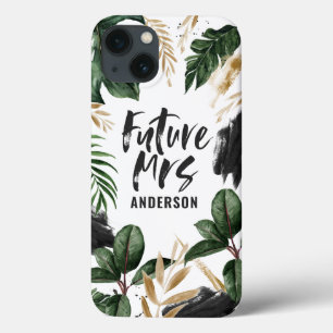 Case-Mate iPhone Case Future Mme feuille tropicale et typographie