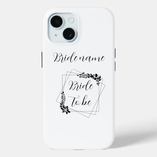 Coques Case-Mate iPhone "Future Mme [Nom personnalisable]" Future mariée (Verso)