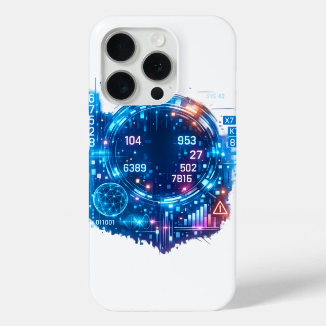 Coques Case-Mate iPhone Futuristic Cyber HUD Case – Digital Tech Interface (Verso)