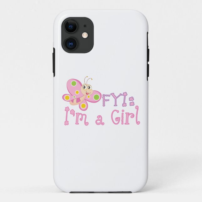 Coques Case-Mate iPhone FYI : Je suis une fille papillon (Dos)