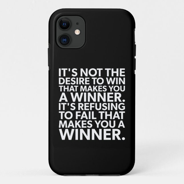 Coques Case-Mate iPhone Gagnant - Refus D'Échec - Exercice Motivationnel (Dos)