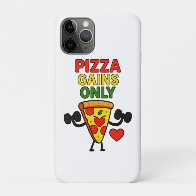 Coques Case-Mate iPhone Gains de pizza seulement - Drôle Fitness Pizza Lov (Dos)