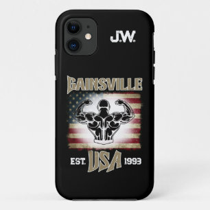 Case-Mate iPhone Case Gainsville USA Double Biceps Pose Bodybuilder