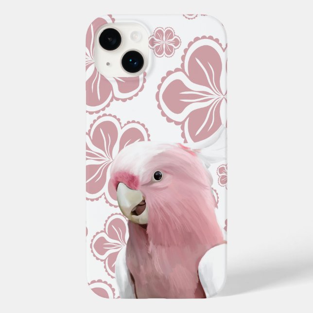 Coques Case-Mate iPhone Galah rose Cockatoo rose Floral (Verso)