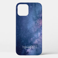 Galaxie bleu violet