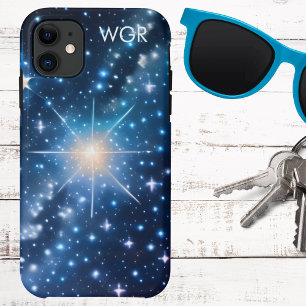 Case-Mate iPhone Case Galaxie des étoiles dans Monogramme spatial