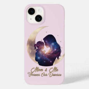 Coque Case-Mate iPhone Galaxie Maman & Enfant Silhouette Art Lunaire