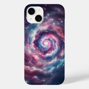 Coque Case-Mate iPhone Galaxie nébuleuse Cosmic Dream Rose et Violet étoi