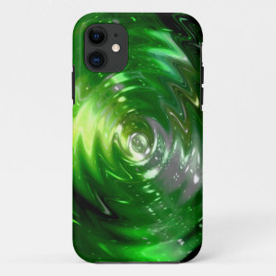Coque iPhone 11 Galaxie verte légère