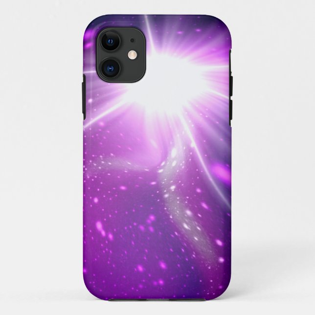 Coques Case-Mate iPhone Galaxie violette étoile dans l'espace extra-atmosp (Dos)