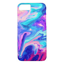 Galaxy Marbre moderne Abstraite Aquarelle iPhone 7
