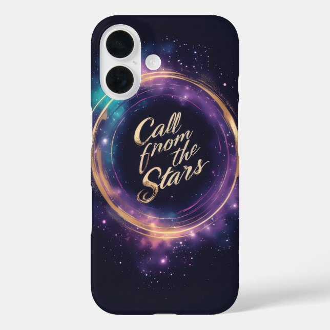 Coques Case-Mate iPhone Galaxy Speech Bubble with Stylized Text Design (Verso)