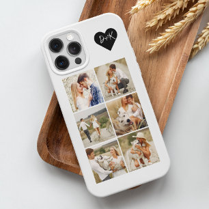 Coque Case-Mate iPhone Galerie Monogrammée de 8 Photos Personnalisées