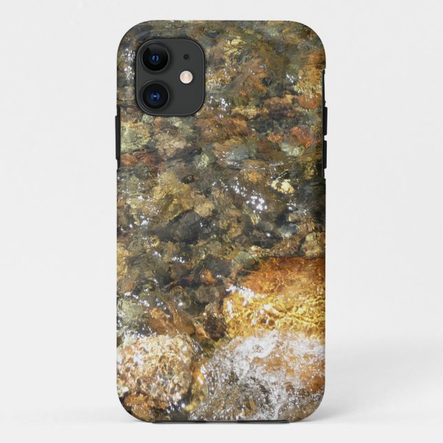 Coques Case-Mate iPhone Galets Brown et gris naturel Abstrait (Dos)
