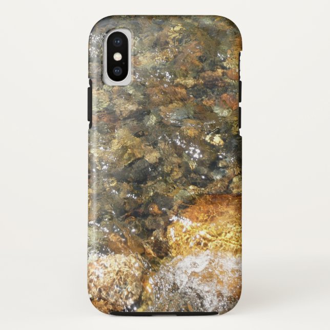 Coques Case-Mate iPhone Galets brun et gris usés par la rivière Abstrait n (Dos)