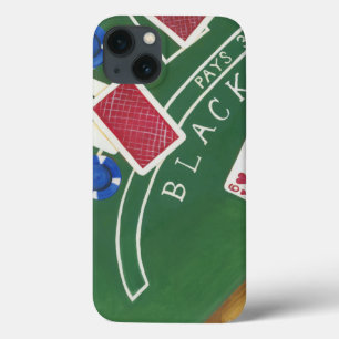 Etui iPhone 13 Game of Blackjack with Chips by Chariklia Zarris