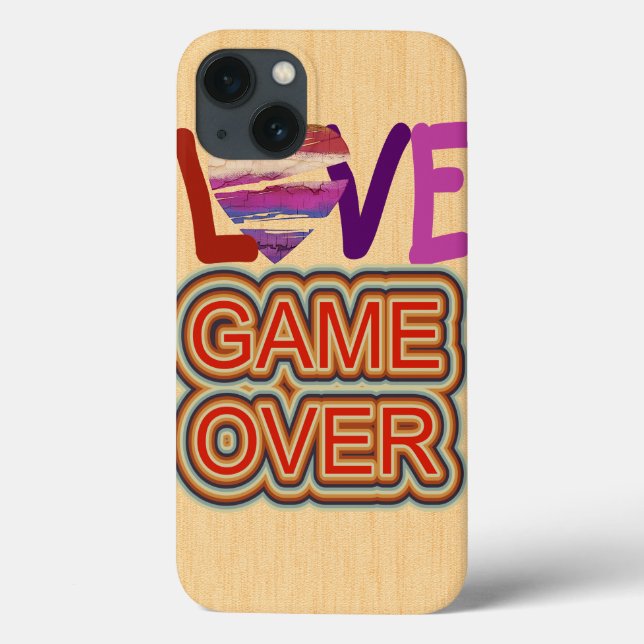 Coques Case-Mate iPhone Game Over Love and Heart (Verso)